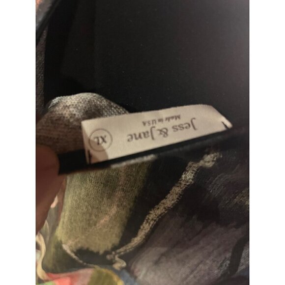 NWT Jess and jane SCOOPNECK SOFT DOLMAN SLEEVE MULTICOLORED BLOUSE - Picture 5 of 12